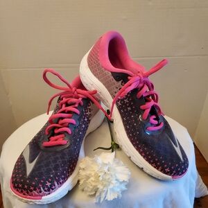 Brooks Pure Flow 5 Pink Athletic Running Shoes Sneakers, 8.5 M